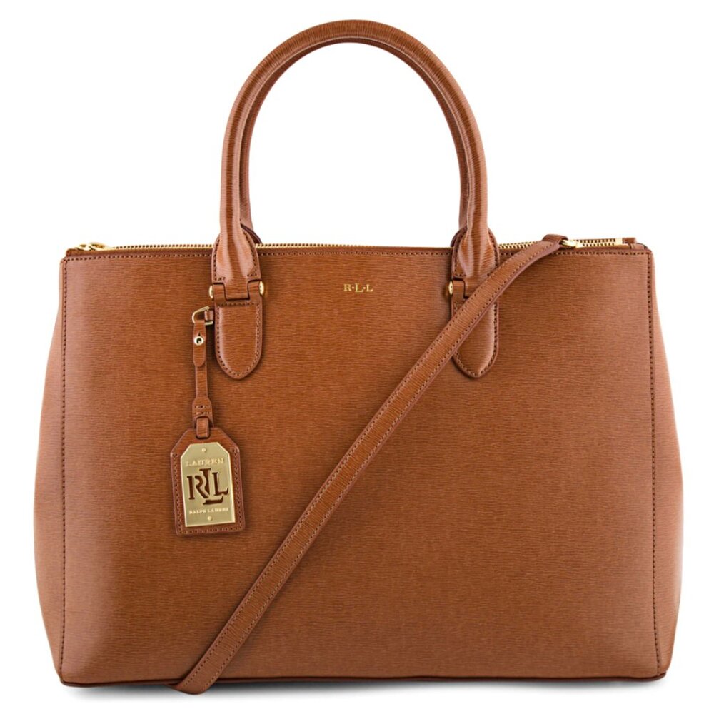 Ralph Lauren Newbury Brown Leather Handbag